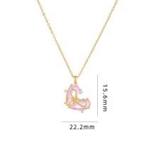 Dainty Gold Silver Tone Bowknot Heart CZ Pendant Necklace - ArtGalleryZen