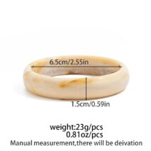 Dainty Gradient Resin Bangle Bracelet Set - ArtGalleryZen