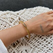 Dainty Gradient Resin Bangle Bracelet Set - ArtGalleryZen