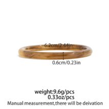 Dainty Gradient Resin Bangle Bracelet Set - ArtGalleryZen