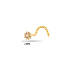 Dainty Heart Star CZ Stainless Steel Nose Piercing Nose Stud - ArtGalleryZen