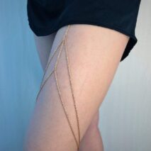 Dainty Layered Chic Womens Thigh Leg Chain - Bikini Beach Harness Body Chain - Body Jewelry Accessories for Women - ArtGalleryZen