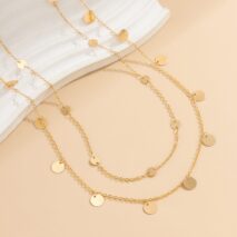 Dainty Layered Sequin Tassel Saturn Belly Chain Set - ArtGalleryZen