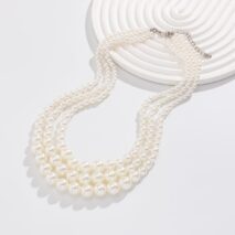 Delicate Layered Pearl Chain Necklace - ArtGalleryZen