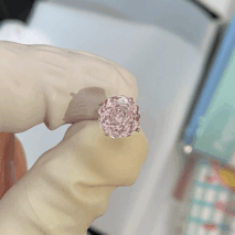 Delicate Pink CZ Rose Snowflake Stud Earrings Set - ArtGalleryZen