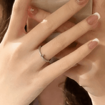 Delicate S925 Silver Swan Open Ring - ArtGalleryZen