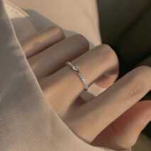 Delicate S925 Silver Swan Open Ring - ArtGalleryZen