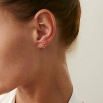 Elegant 3 Pairs Bowknot Huggie Hoop Earrings Set - ArtGalleryZen