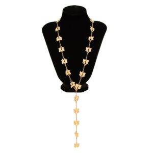 Elegant Bowknot Y Necklace - ArtGalleryZen