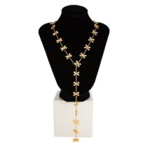 Elegant Gold Silver Plated Bowknot Y Necklace - ArtGalleryZen