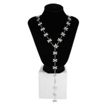 Elegant Gold Silver Plated Bowknot Y Necklace - ArtGalleryZen