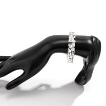 Elegant Irregular Pleated Open Cuff Bracelet - ArtGalleryZen