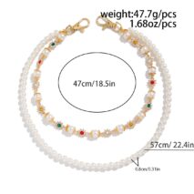 Elegant Layered Rhinestone Flower Pearl Trouser Chain - ArtGalleryZen