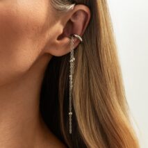 Elegant Long Chain Tassel Ear Cuff Earring - ArtGalleryZen