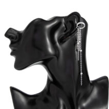 Elegant Long Chain Tassel Ear Cuff Earring - ArtGalleryZen