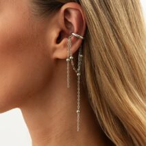 Elegant Long Chain Tassel Ear Cuff Earring - ArtGalleryZen