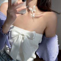 Elegant Meshed Butterfly Chain Necklace - ArtGalleryZen