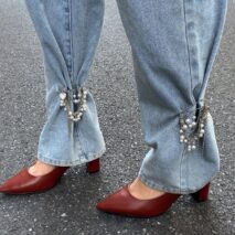 Elegant Pearl Heart Tassel Trouser Pin - ArtGalleryZen