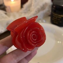 Elegant Rose Flower Hair Claw - ArtGalleryZen