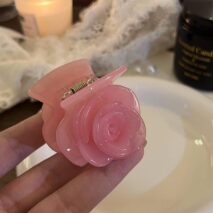 Elegant Rose Flower Hair Claw - ArtGalleryZen