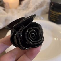 Elegant Rose Flower Hair Claw - ArtGalleryZen