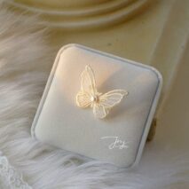 Embroidery Lace Butterfly Earrings - ArtGalleryZen