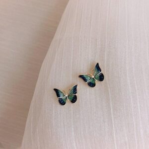 Enamel Butterfly Earrings - ArtGalleryZen