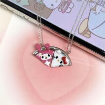 Enamel Magnetic Sanrio Family Matching Necklace - ArtGalleryZen