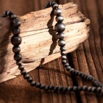 Ethnic Style Antique Silver Beaded Long Chain Y Necklace - ArtGalleryZen