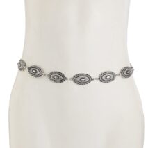 Ethnic Style Carved Oval Waist Chain - ArtGalleryZen