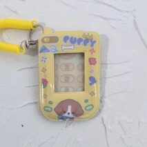 Foldable Phone Shaped Photocard Holder Keychain - PVC Card Case - ArtGalleryZen