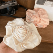 French Temperament Rose Flower Hair Claw Clip - ArtGalleryZen