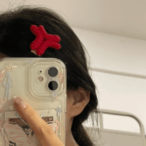 Funny Angry Sweating Water Drop Knitted Hair Clip - ArtGalleryZen