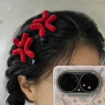 Funny Angry Sweating Water Drop Knitted Hair Clip - ArtGalleryZen