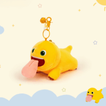 Funny Magnetic Big Tongue Plush Dragon Keychain Doll - ArtGalleryZen