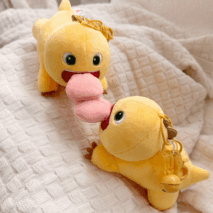 Funny Magnetic Big Tongue Plush Dragon Keychain Doll - ArtGalleryZen