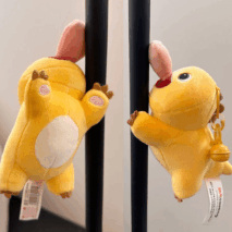 Funny Magnetic Big Tongue Plush Dragon Keychain Doll - ArtGalleryZen