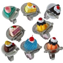 Funny Simulation Dessert Cake Pudding Adjustable Ring - ArtGalleryZen