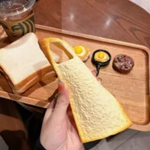 Funny Toast Bread Silicone iPhone Case With Stand - ArtGalleryZen
