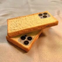 Funny Toast Bread Silicone iPhone Case With Stand - ArtGalleryZen