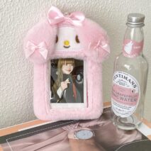 Furry My Melody Cinnamoroll Kpop Keychain Photocard Holder - ArtGalleryZen