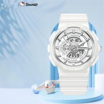 Genuine Sanrio Cinnamoroll Waterproof Multifunction Electronic Dual Display Quartz Watch - ArtGalleryZen