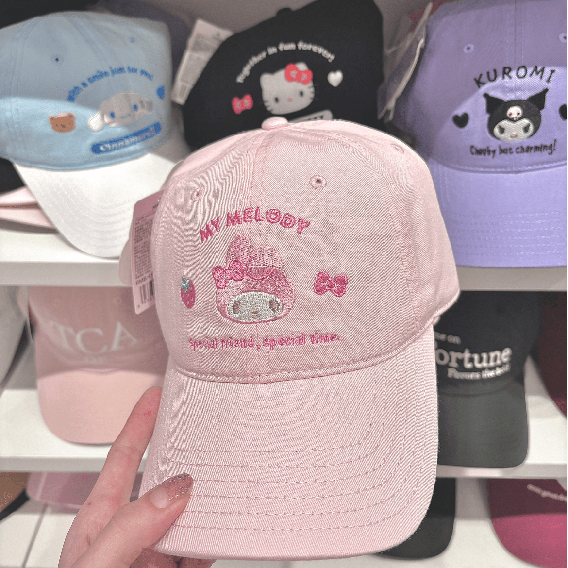 Genuine Sanrio Embroidered Adjustable Baseball Cap - ArtGalleryZen