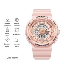 Genuine Sanrio Hello Kitty Waterproof Multifunction Electronic Dual Display Quartz Watch - ArtGalleryZen