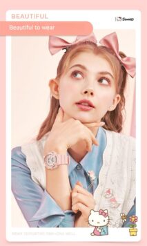 Genuine Sanrio Hello Kitty Waterproof Multifunction Electronic Dual Display Quartz Watch - ArtGalleryZen