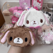 Genuine Sanrio Sugarbunnies Plush Mouth Gold Bag - ArtGalleryZen