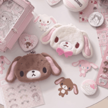 Genuine Sanrio Sugarbunnies Plush Mouth Gold Bag - ArtGalleryZen