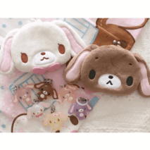 Genuine Sanrio Sugarbunnies Plush Mouth Gold Bag - ArtGalleryZen