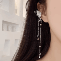 Geometric Angel Wings Butterfly Dangle Earrings - ArtGalleryZen