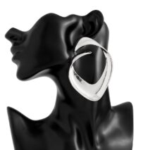 Geometric Chunky Irregular Curl Stud Earrings - ArtGalleryZen